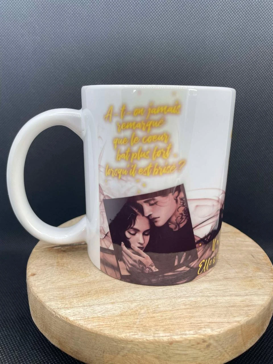 ☕ Taza de cerámica – Ashes Falling for the Sky ☁️🖤 – photo 2
